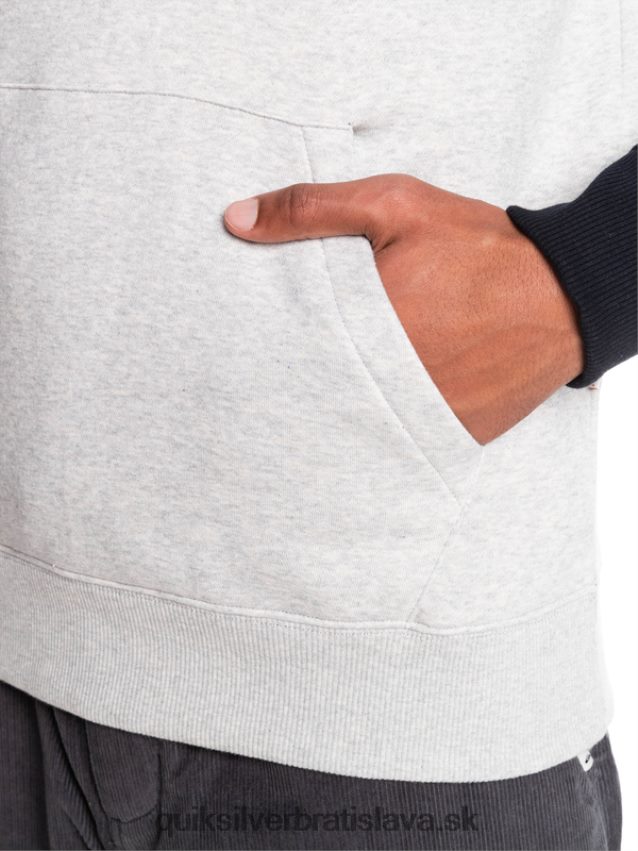emboss mikina s kapucňou Quiksilver muži B80HXR1681 čierna