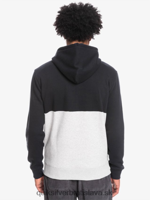 emboss mikina s kapucňou Quiksilver muži B80HXR1681 čierna