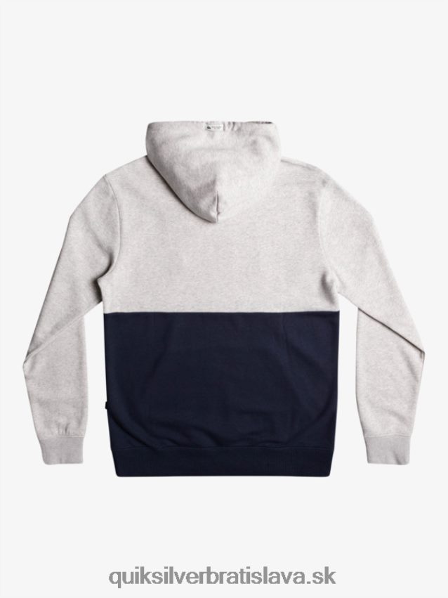 emboss mikina s kapucňou Quiksilver muži B80HXR1682 svetlosivý vres