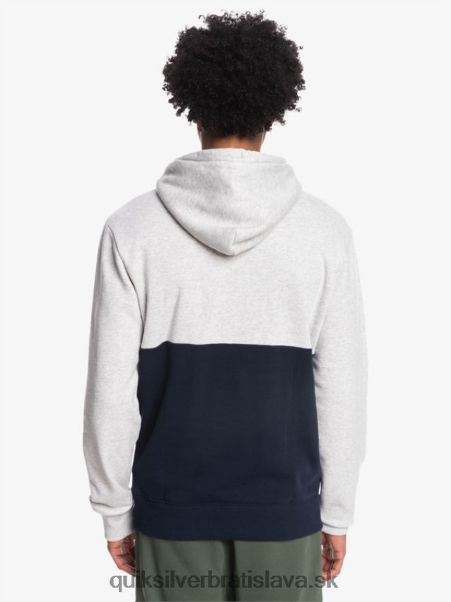emboss mikina s kapucňou Quiksilver muži B80HXR1682 svetlosivý vres