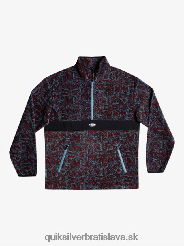 fleece na polovičný zips saturn Quiksilver muži B80HXR1562 provensálsky modrý saturn