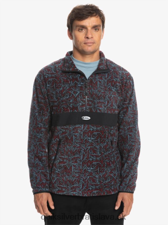 fleece na polovičný zips saturn Quiksilver muži B80HXR1562 provensálsky modrý saturn