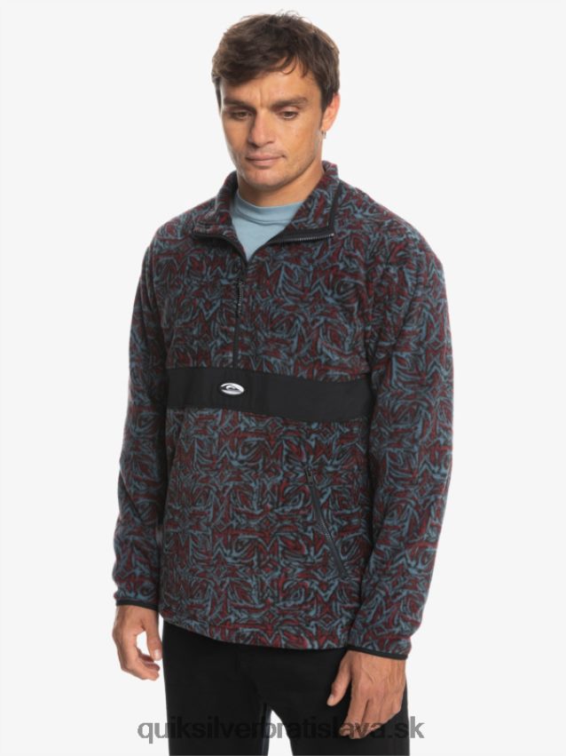 fleece na polovičný zips saturn Quiksilver muži B80HXR1562 provensálsky modrý saturn