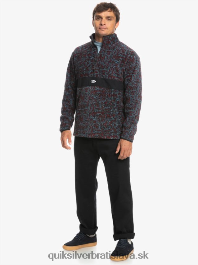 fleece na polovičný zips saturn Quiksilver muži B80HXR1562 provensálsky modrý saturn