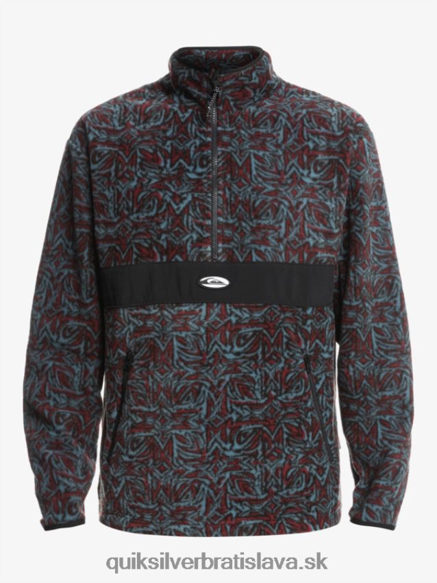 fleece na polovičný zips saturn Quiksilver muži B80HXR1562 provensálsky modrý saturn
