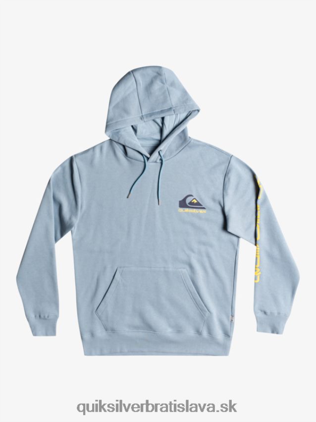 fleece top s kapucňou s logom omni Quiksilver muži B80HXR1090 čierna
