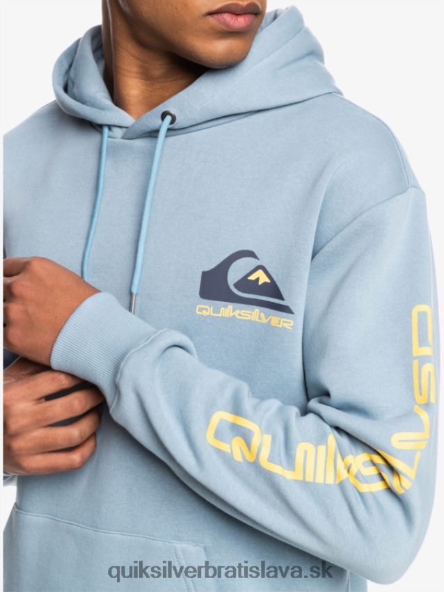 fleece top s kapucňou s logom omni Quiksilver muži B80HXR1090 čierna