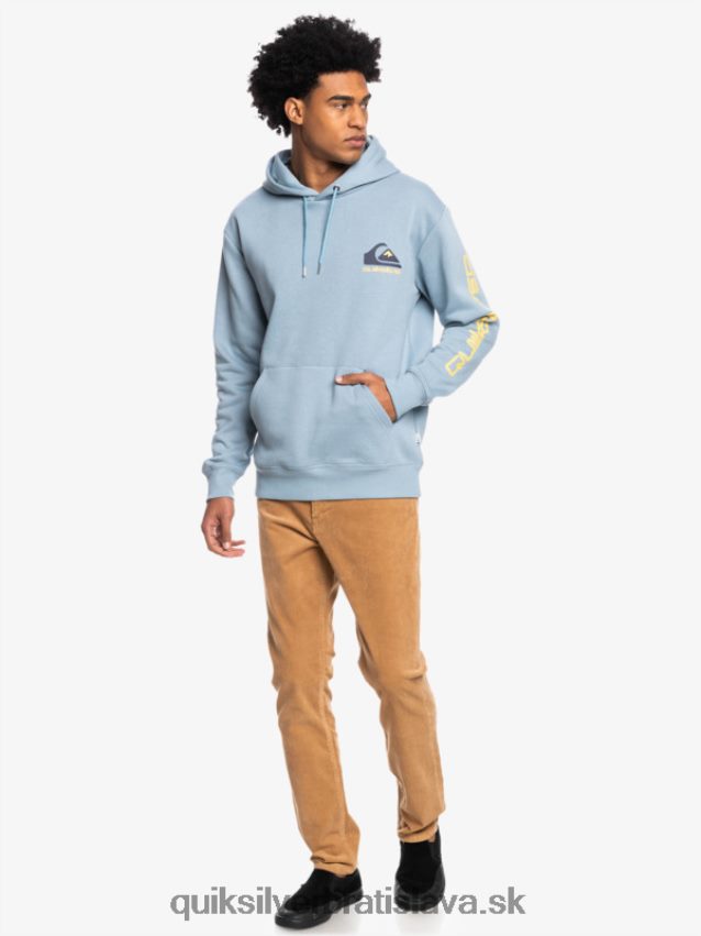 fleece top s kapucňou s logom omni Quiksilver muži B80HXR1090 čierna