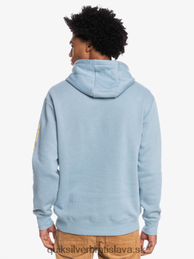 fleece top s kapucňou s logom omni Quiksilver muži B80HXR1090 čierna