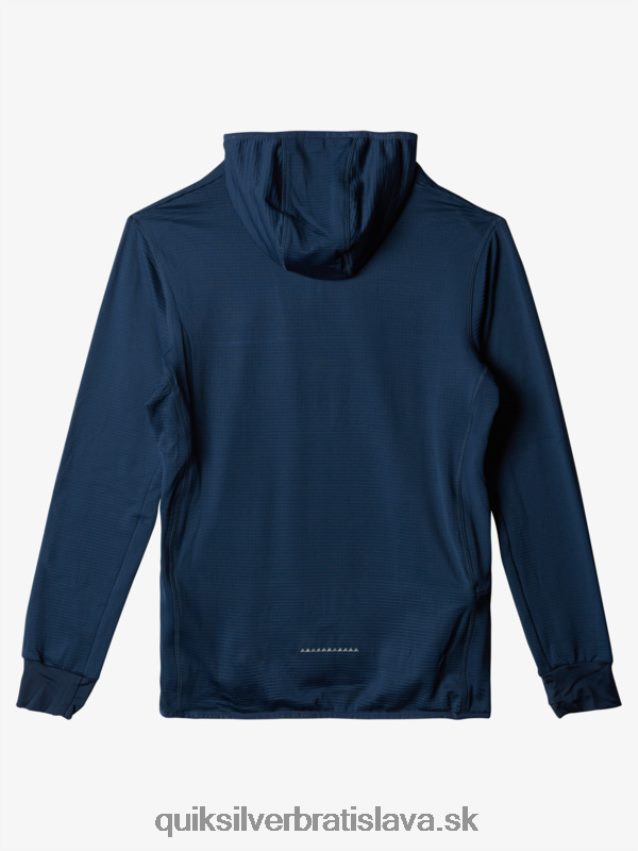 fleecová mikina so zapínaním na štvrť zips Quiksilver muži B80HXR1873 insígnie modrá