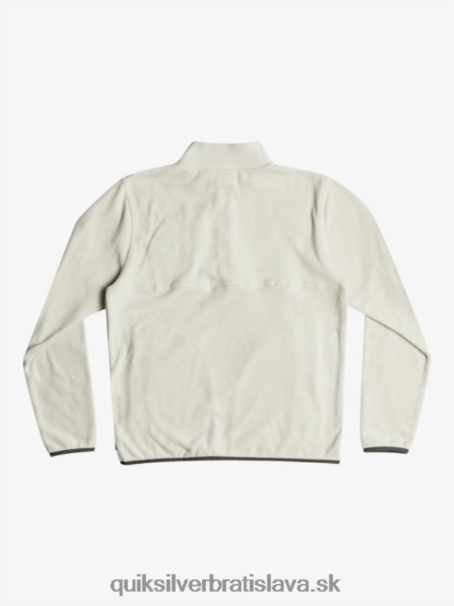 fleecový pulóver bez určenia Quiksilver muži B80HXR1039 šedo fialová