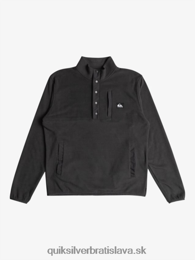fleecový pulóver bez určenia Quiksilver muži B80HXR1040 fantóm