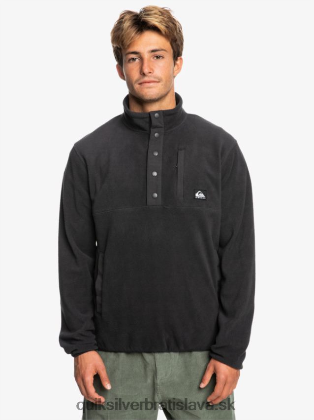 fleecový pulóver bez určenia Quiksilver muži B80HXR1040 fantóm