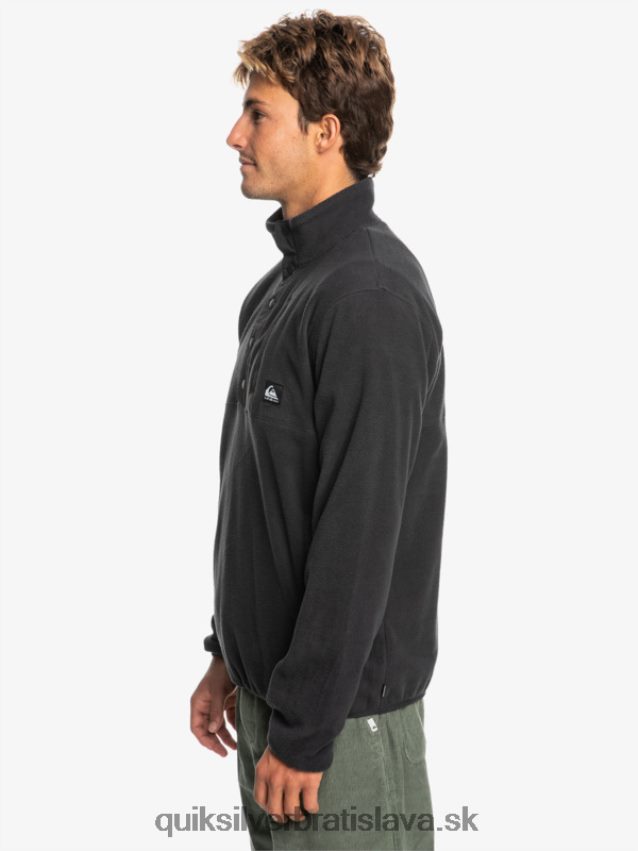 fleecový pulóver bez určenia Quiksilver muži B80HXR1040 fantóm