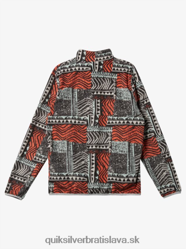 fleecový pulóver bez určenia Quiksilver muži B80HXR1041 čerstvý losos vyfúknutý