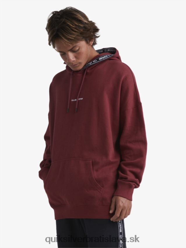 mikina Quiksilver x Stab muži B80HXR1804 rubínové víno