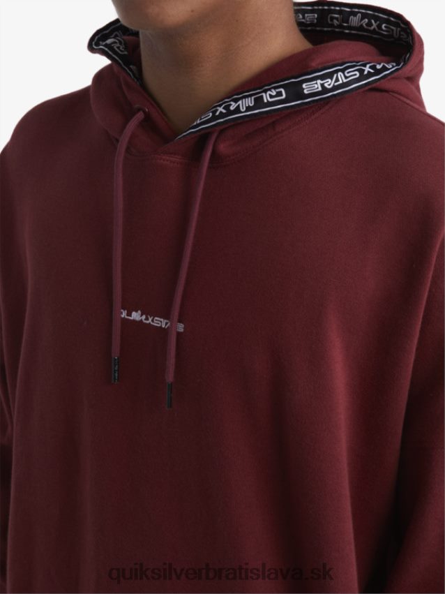 mikina Quiksilver x Stab muži B80HXR1804 rubínové víno