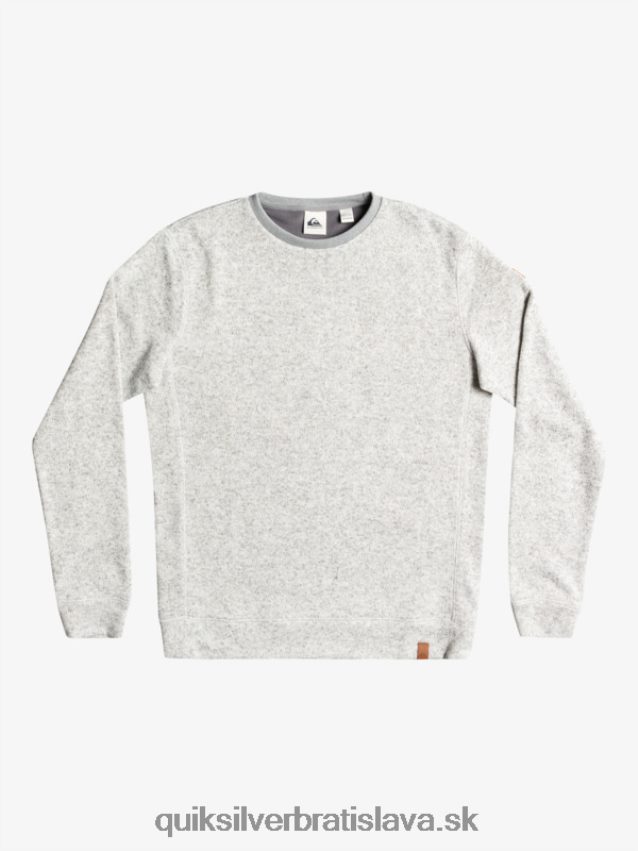 mikina keller Quiksilver muži B80HXR1424 svetlosivý vres