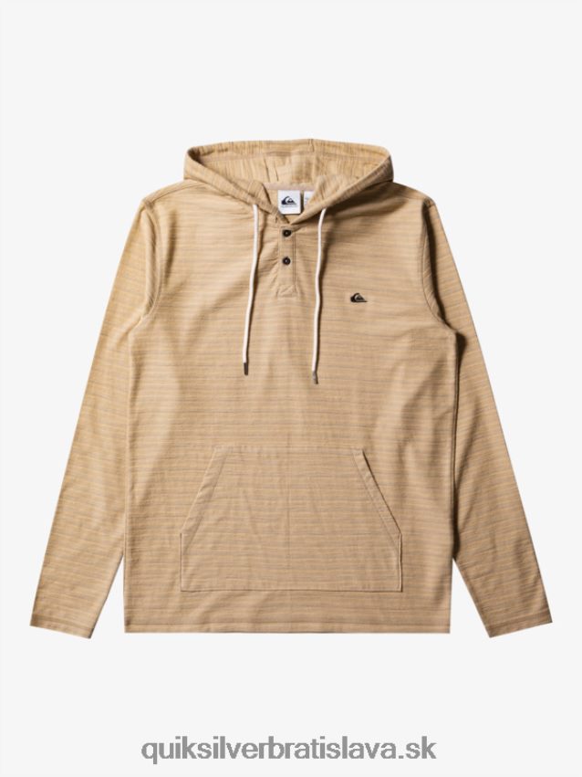 mikina s kapucňou Carlton Quiksilver muži B80HXR744 carlton taos taupe prúžok