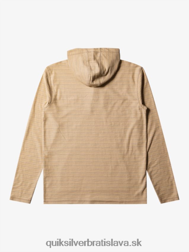 mikina s kapucňou Carlton Quiksilver muži B80HXR744 carlton taos taupe prúžok