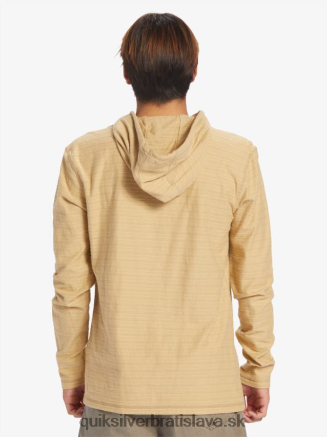 mikina s kapucňou Carlton Quiksilver muži B80HXR744 carlton taos taupe prúžok