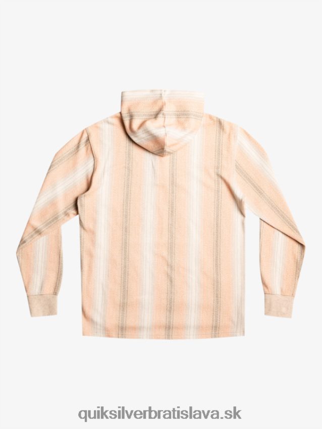 mikina s kapucňou baja henley Quiksilver muži B80HXR1097 pralinka baja prúžok