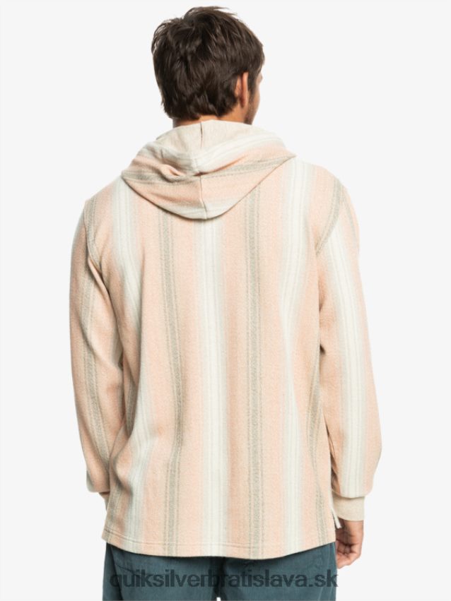mikina s kapucňou baja henley Quiksilver muži B80HXR1097 pralinka baja prúžok
