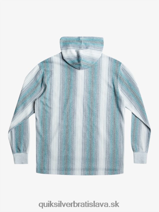 mikina s kapucňou baja henley Quiksilver muži B80HXR1098 marocký modrý baja pruh
