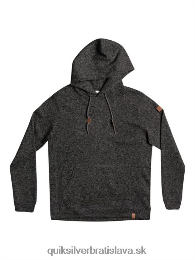 mikina s kapucňou keller Quiksilver muži B80HXR1710 tmavosivý vres