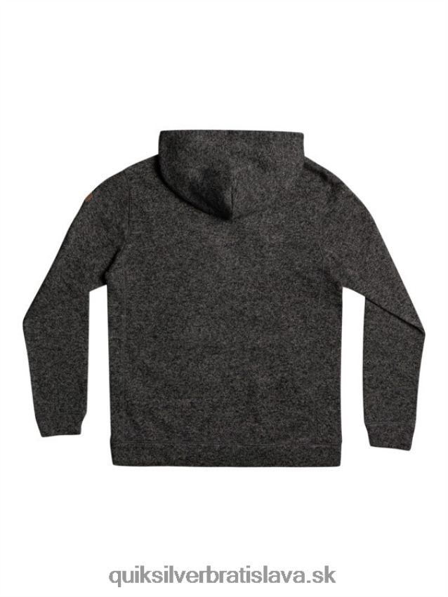 mikina s kapucňou keller Quiksilver muži B80HXR1710 tmavosivý vres