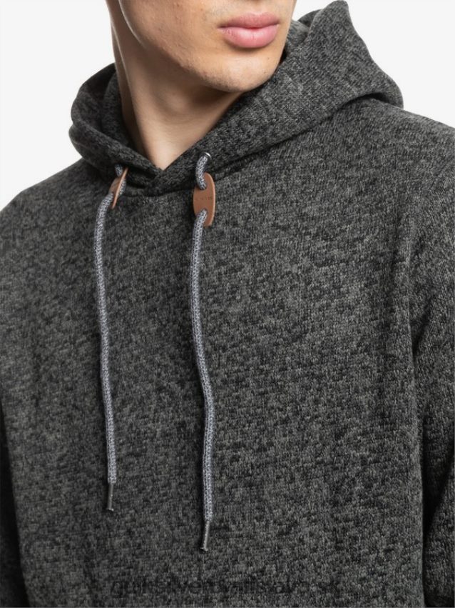 mikina s kapucňou keller Quiksilver muži B80HXR1710 tmavosivý vres