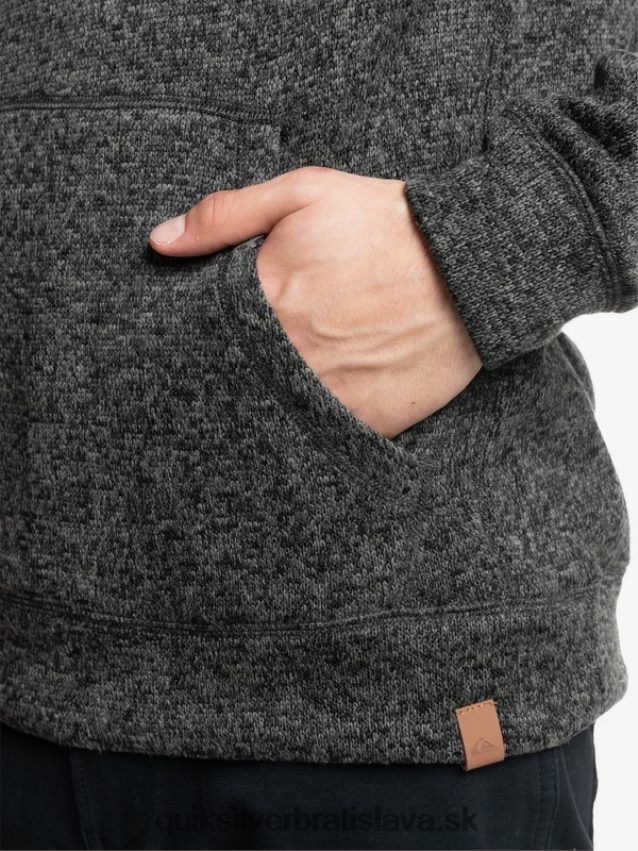 mikina s kapucňou keller Quiksilver muži B80HXR1710 tmavosivý vres