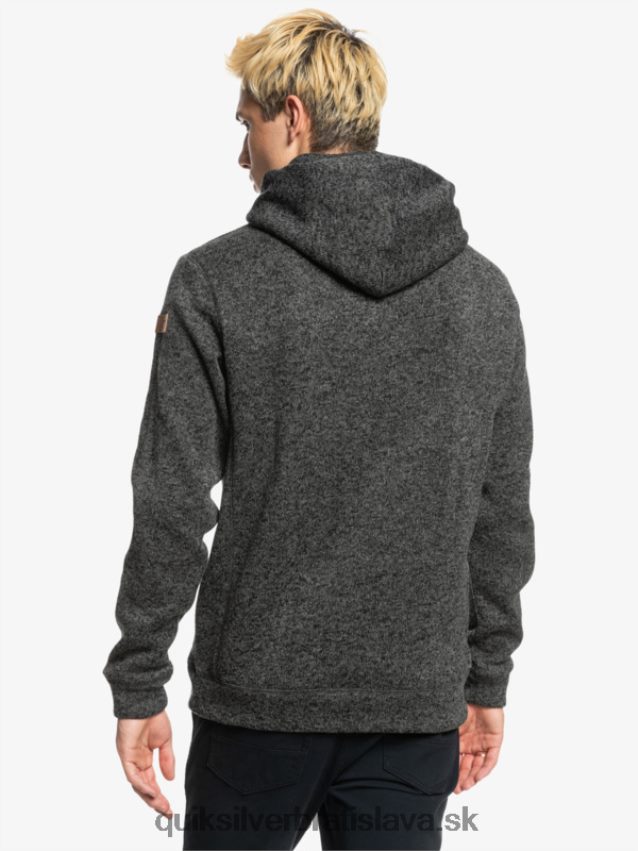 mikina s kapucňou keller Quiksilver muži B80HXR1710 tmavosivý vres