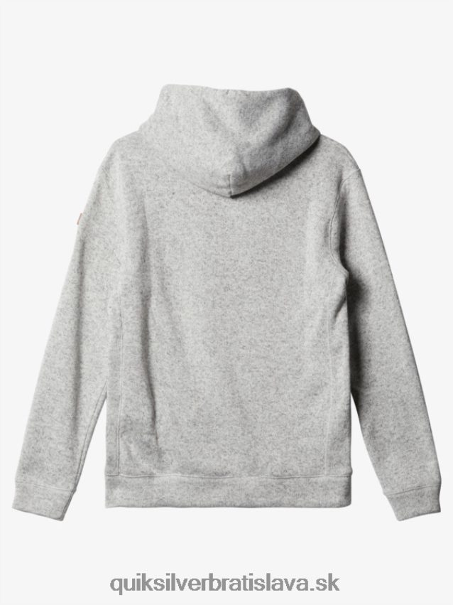 mikina s kapucňou keller Quiksilver muži B80HXR1711 svetlosivý vres