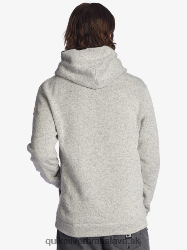 mikina s kapucňou keller Quiksilver muži B80HXR1711 svetlosivý vres