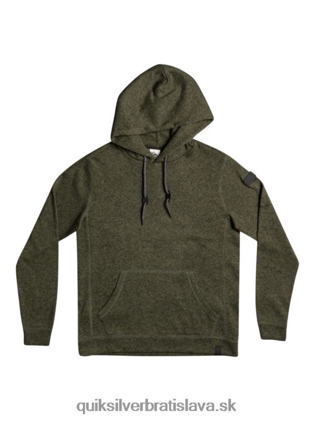 mikina s kapucňou keller Quiksilver muži B80HXR1713 štvorlístok