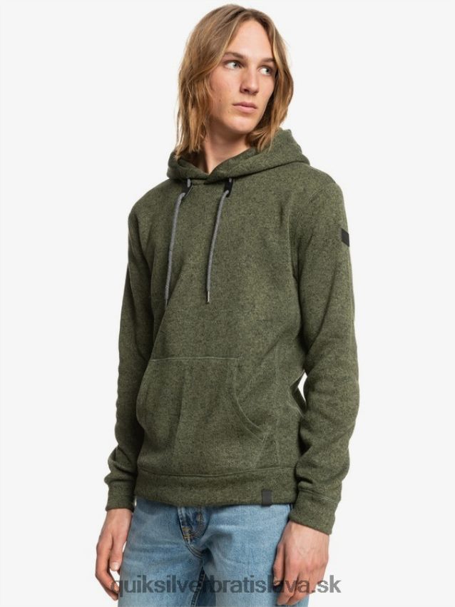 mikina s kapucňou keller Quiksilver muži B80HXR1713 štvorlístok
