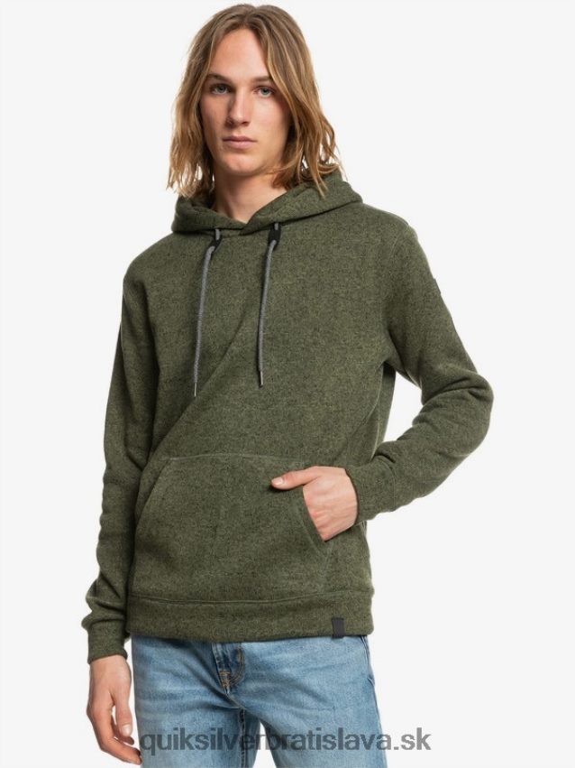 mikina s kapucňou keller Quiksilver muži B80HXR1713 štvorlístok