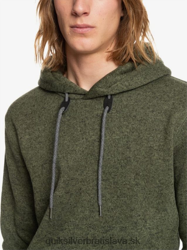 mikina s kapucňou keller Quiksilver muži B80HXR1713 štvorlístok