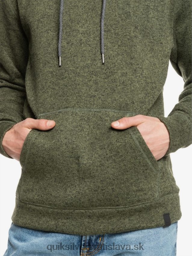 mikina s kapucňou keller Quiksilver muži B80HXR1713 štvorlístok