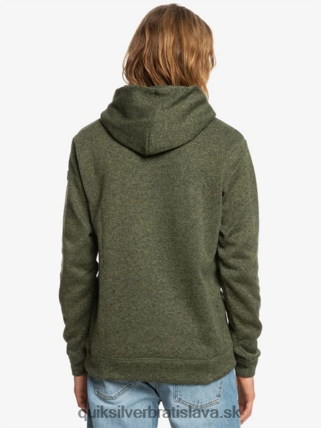 mikina s kapucňou keller Quiksilver muži B80HXR1713 štvorlístok
