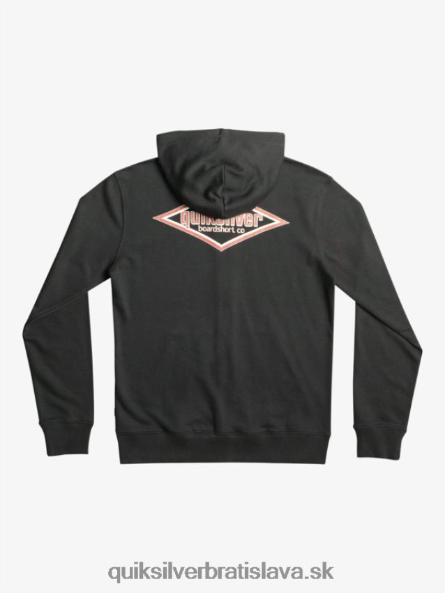 mikina s kapucňou na zips Quiksilver muži B80HXR1149 čierna