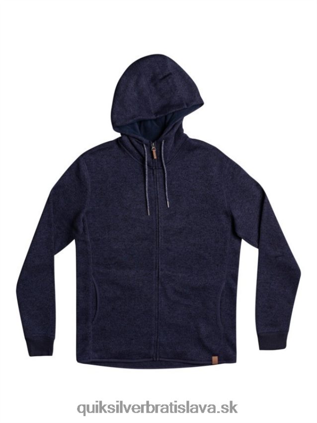 mikina s kapucňou na zips Quiksilver muži B80HXR1478 parížska noc