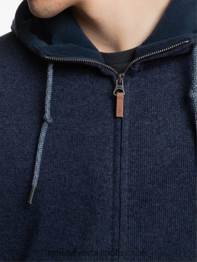 mikina s kapucňou na zips Quiksilver muži B80HXR1478 parížska noc
