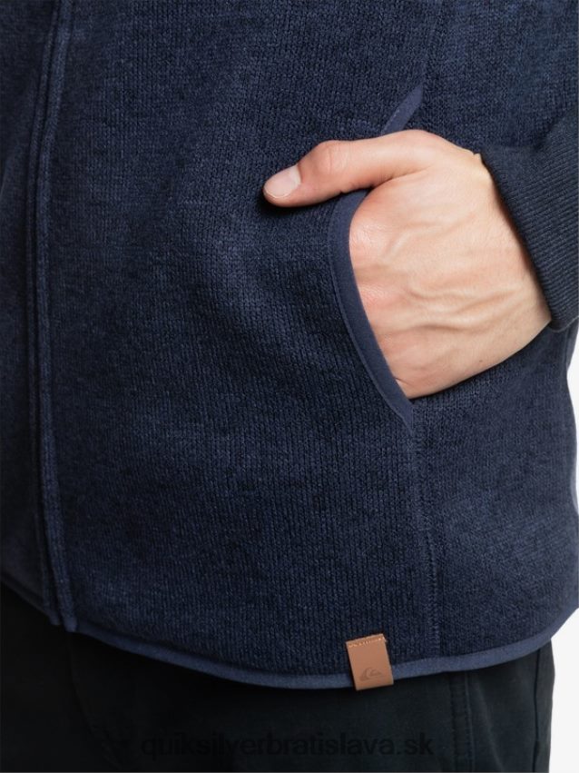 mikina s kapucňou na zips Quiksilver muži B80HXR1478 parížska noc
