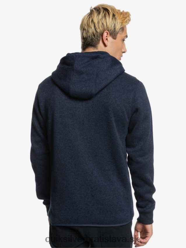 mikina s kapucňou na zips Quiksilver muži B80HXR1478 parížska noc