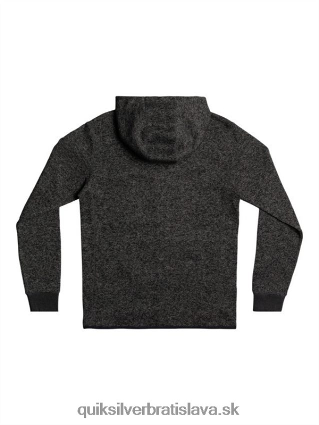 mikina s kapucňou na zips Quiksilver muži B80HXR1480 tmavosivý vres