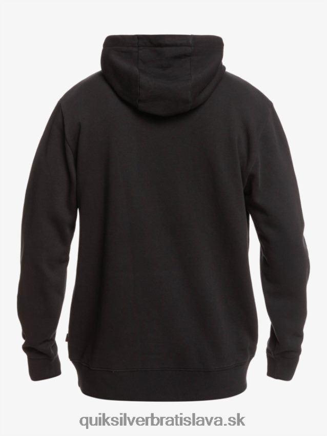 mikina s oficiálnym logom Quiksilver x Stranger muži B80HXR1806 čierna