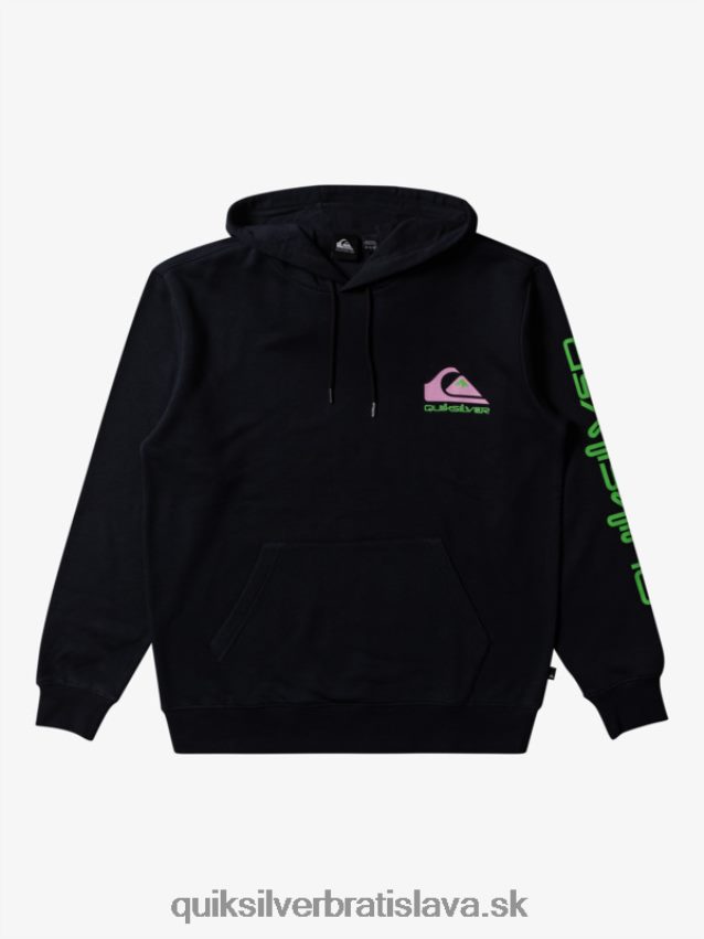 mikina s omni logom Quiksilver muži B80HXR641 čierna