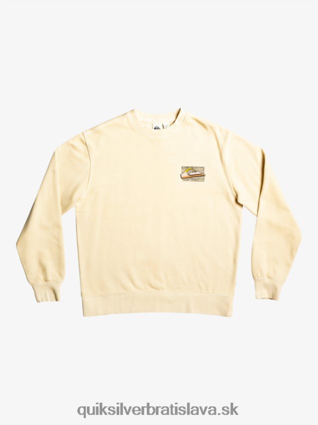 neónová mikina Quiksilver muži B80HXR1056 breza